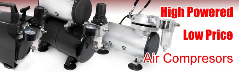 Wide selection of Air Compressors, Compact and Portable!